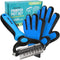 Maxpower Planet Pet Grooming Brush and 2X Grooming Gloves Combo, Double Sided Dematting Brush for Dogs and Cats