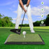 Golf Mat Artificial Turf - Indoor & Outdoor Practice Hitting/Chipping Mat with 3 Replaceable Golf Mats