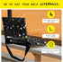 JJETIX Stadium Seat Bleacher Chair for Adults & Kids with Back Support, Cup Holder, Storage Pouch - Foldable