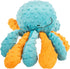 goDog Crazy Tugs Octopus Squeaky Plush Tug Dog Toy with Chew Guard
