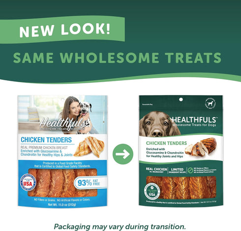Chicken Tenders Dog Treats - 11oz with Glucosamine & Chondroitin
