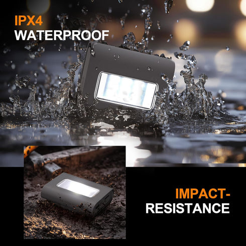 Yzoni 2Pack Running Lights, Safety Light with Strong Magnetic Clip for Night Running, Walking, Camping, Hiking