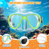 Kids Snorkel Set, Dry Top Snorkeling Gear Combo Set, Diving Snorkel Mask & Swimming Goggles for Youth
