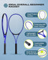 HIRALIY Adult Recreational Tennis Rackets, 27 Inch Lightweight Set for Student Training, Includes 3 Tennis Balls