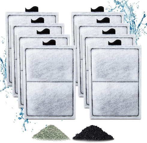 8 Pack PF-L Filter Cartridges for Top Fin Silenstream PF20, PF30, PF40, PF75 Power Filters