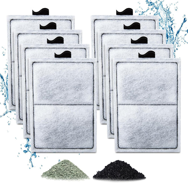 8 Pack PF-L Filter Cartridges for Top Fin Silenstream PF20, PF30, PF40, PF75 Power Filters
