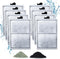 8 Pack PF-L Filter Cartridges for Top Fin Silenstream PF20, PF30, PF40, PF75 Power Filters