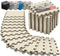 Gym Flooring Set - Interlocking EVA Soft Foam Floor Mat, 18 Pieces Puzzle Rubber Tiles for Home Fitness, Garage