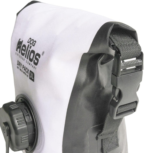 Dog Helios 'Grazer' Waterproof Outdoor Travel Dry Food Dispenser Bag, 3L, White Color