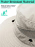 Sun Hat for Women with Ponytail Hole, UPF50+ Waterproof Beach Bucket Safari Hiking Hat