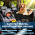 Dog Car Seat for Large Medium Dogs Back Seat Extender for Dogs, Waterproof Medium Dog Carseat with Hard Bottom& Pet