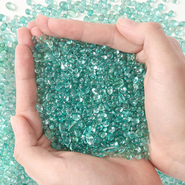 T4U Fish Tank Gravel 2 LB, Tumbled Small Rocks for Aquarium, Decorative Pebbles for Terrarium Crafts