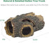 Uniclife Resin Hollow Tree Trunk Betta Log Aquarium Decoration, Fish House Cave Wood Decor for Small & Medium Tanks
