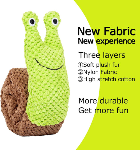 Squeaky Dog Toys, Treat Dispensing Puzzle Toys for Boredom Enrichment, Plush Snuffle Toy for Small Medium and Large Dogs