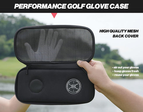Handy Picks Performance Golf Glove Case, Golf Gloves Holder Case to Keep Your Golf Gloves Neat and Dry