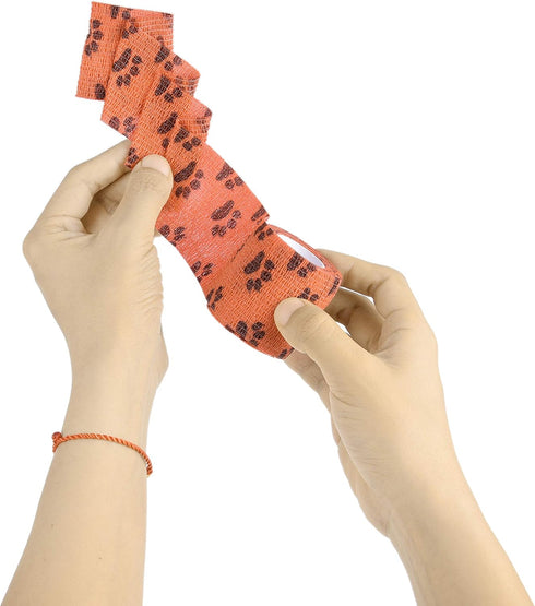 Kare & Kind Self-Adhesive Bandage - Injury Wrap Tape for Pets, 7 Multi-Color Rolls for Dog, Cats, Horses - Elastic,