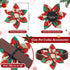 60 Pcs Plaid Dog Collar Flowers, Bulk Pet Flower Collar Bow Ties for Small Medium Large Dogs and Cats