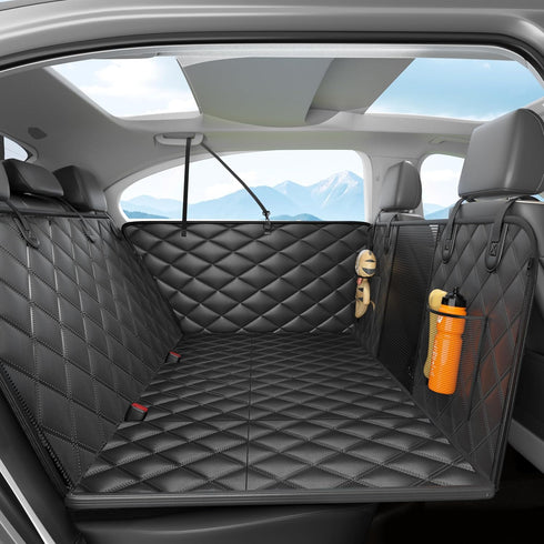 Dog Car Seat Cover for Back Seat, Hard Bottom Back Seat Extender