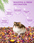 Bissap Natural Flower & Herb Hamster Bedding 300g/10.5oz, Small Animal Habitat Decor for Hamster, Gerbil, Chinchilla