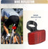 X AUTOHAUX 2.7cm Bicycle Reflectors, Plastic Red Warning Reflector Bike Accessories