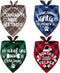 4 Pack Christmas Dog Scarves - Plaid Triangle Bandanas for Small to Large Dogs and Cats - Holiday Gift Set