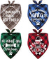 4 Pack Christmas Dog Scarves - Plaid Triangle Bandanas for Small to Large Dogs and Cats - Holiday Gift Set