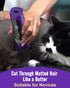 5-Speed 6-in-1 Trimmer oneisall Cat Clippers for Matted Hair, Low Noise Cat Grooming Kit with Adjustable Blade
