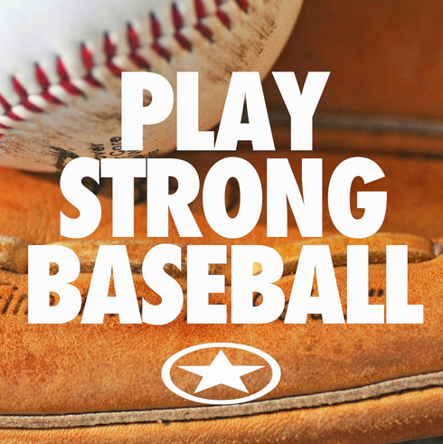 3-Pack Set (5x7) Play Strong Baseball Coach Thank You Cards Greeting Card You're Awesome Design Perfect for Players