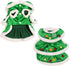 Dog Christmas Tree Costume, Winter Fleece Coat Clothes Sweater for Puppy Xmas Outfit Apparel
