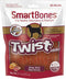 SmartBones Twist Sticks Made with Real Sirloin - 50 Count Rawhide-Free Chew for Dogs