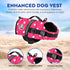 Paws Aboard Dog Life Jacket - Adjustable, Reflective, Comfortable Swim Vest for Dogs, XX-Small to Extra Large (Pink