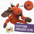 HuggleHounds Knottie Plush Dog Toy, Squeaky Dog Stuffed Animal Toy for Small, Medium & Large Dogs, Lulu HuggleMutt,