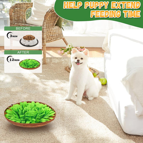 XIGOUPT Snuffle Mat for Dogs Cats, Interactive Pet Non Slip Sniff Mat for Slow Eating Cognitive Puzzle Feeder