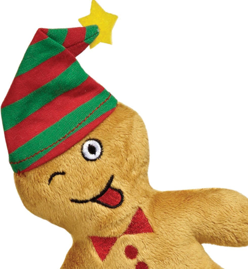 12 Piece Plush Dog Toy Clip Strip, Gingerbread Emoji Men