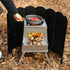 Lineslife Tall Camping Stove Windscreen - 8 Plates Lightweight Folding Portable Camp Stove Windshield