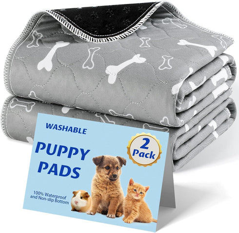 Washable Pee Pads for Dogs, 2Pcs Reusable Puppy Pads , Absorbent Dog