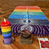 Neasyth Mexican Yoga Mat Beach Picnic Blanket, Chakra Meditation Mat, Sunscreen Shawl, Boho Pilates 59 in (Polyester