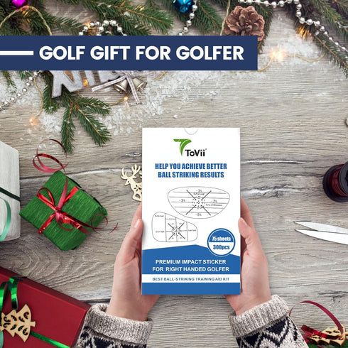 ToVii Golf Impact Tape Set, 200Pcs ~300Pcs for Club Impact Stickers, Useful Training Aid