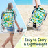 NAICKUC Backpack 5-Positions Folding Tall Beach Chairs for Adults, Adjustable Portable Recliner, Aluminum Frame