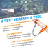 Pecihiko 13'' Scuba Diving Stick, Aluminium Alloy Lobster Tickle Stick Pointer Rod with Measurement, Adjustable Lanyard