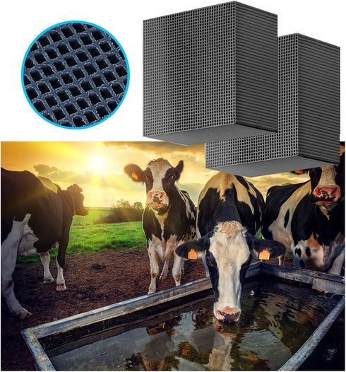 2Pcs Aquarium Cube Filter, Activated Carbon for Ponds and Fish Tanks, Eco Water Purifier Cube, 4X4X2 Inch