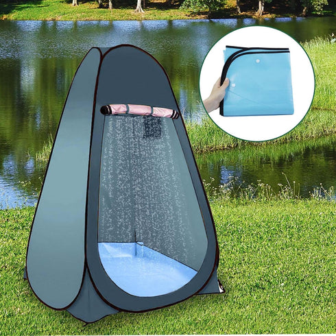 Wenfan 39.37" Camp Shower Tent Mat Non Slip Camping Mat Foldable Outdoor Shower Tent Floor Mat Portable Changing Tents