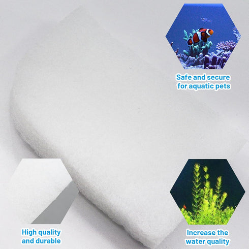 6 Pack Water Polishing Pads for Aquariums, Compatible with Quick-Clear Mechanical Filter Media