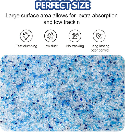 COCOYO Crystal Cat Litter, Silica Gel Cat Litter, 17.2 Lbs Value Pack (4.3 Lbs x 4)
