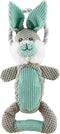 Outward Hound Scrunch Bunch Bunny - Interactive Plush Squeaky Dog Tug Toy