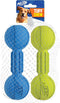 Nerf Dog Chewable Barbell Dog Toy - Lightweight, Durable and Water Resistant, 7.5 Inches, for Medium/Large Breeds, Two