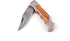 Handmade Damascus Steel Blade Pocket Knife with Leather Sheath 5170 (Olive) - Best Gift for Men