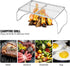 REDCAMP 304 Stainless Steel Folding Campfire Grill, Adjustable Height Portable Camping Grill with Carrying Bag