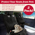 (2 Pack) 100% Lusso Gear Dog Car Seat Cover for Front Seat - Waterproof, Nonslip - Full Protection for Passenger Chair