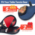 VISEMAN Table Tennis Racket Cover, Portable Waterproof Paddle Case to Hold 2 Paddles and 5 Balls